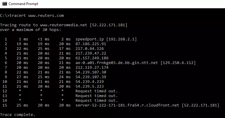 lệnh tracert trong cmd - Hình 2