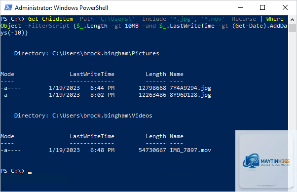 lệnh where-object powershell