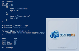 lệnh write-host powershell