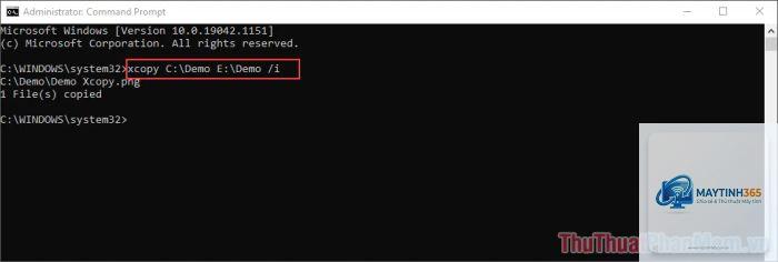 lệnh xcopy trong cmd - Hình 3