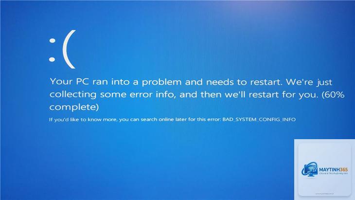 lỗi bad system config info - Hình 2