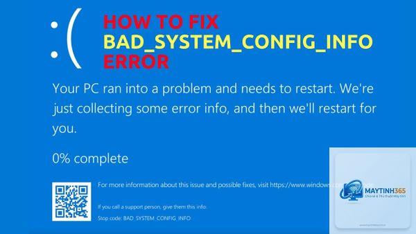 lỗi bad system config info - Hình 5