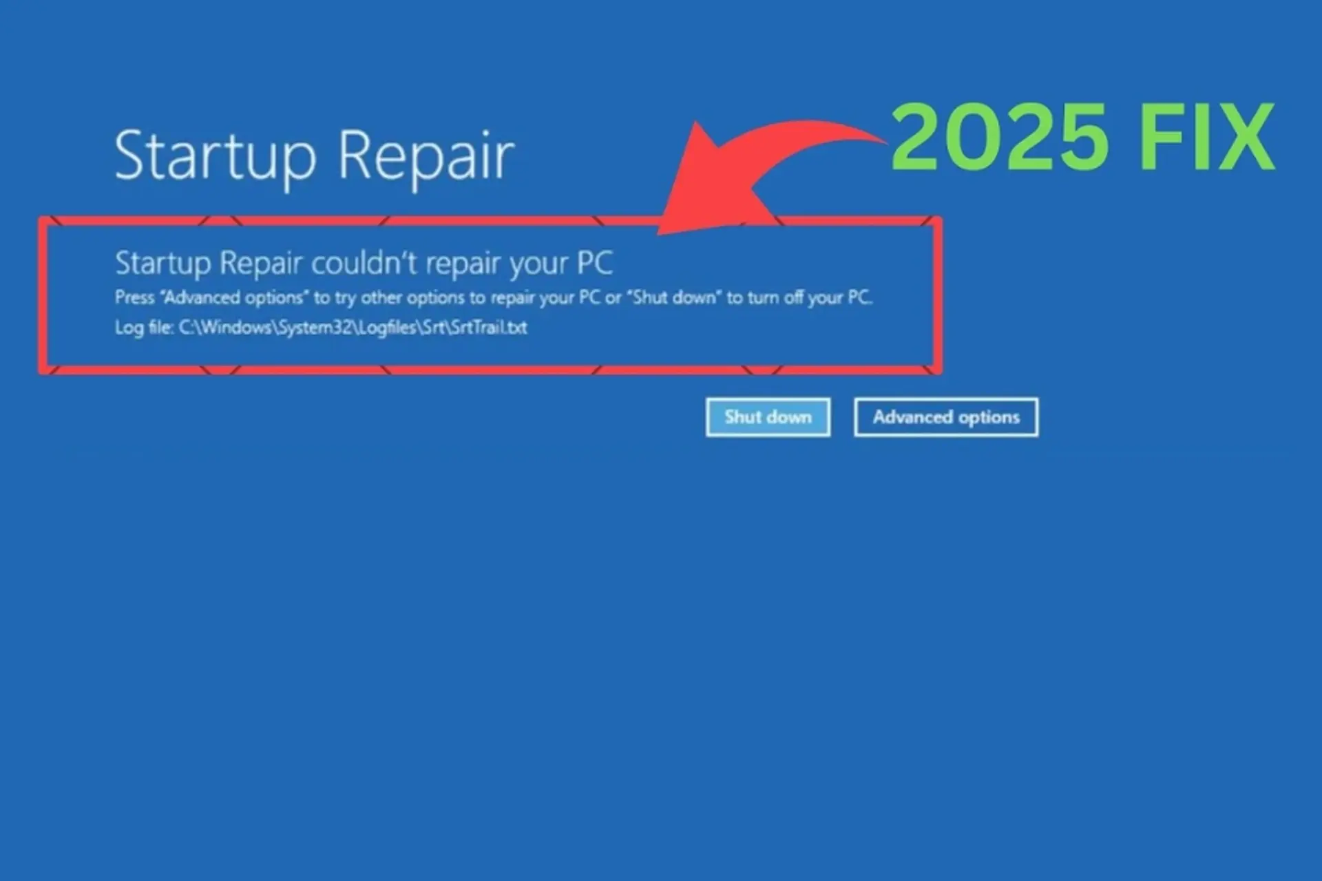 lỗi startup repair không thành công - Hình 2