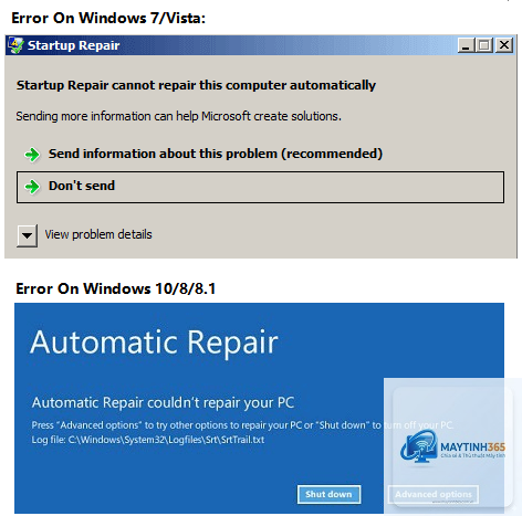 lỗi startup repair không thành công - Hình 3