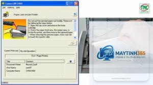 máy in báo lỗi paper jam nhưng không kẹt giấy