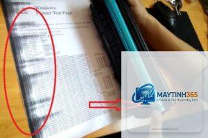 máy in bị mờ chữ