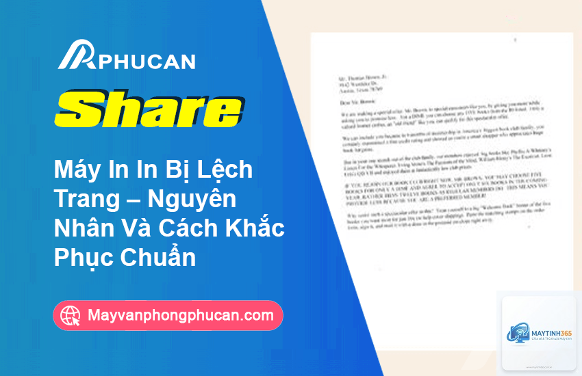 máy in in bị lệch trang sau khi cài lại driver