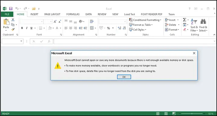 máy in không in được excel