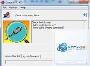 máy in không nhận cổng usb