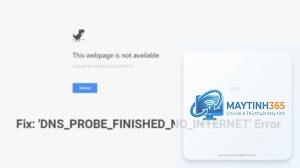 máy tính báo dns probe finished no internet