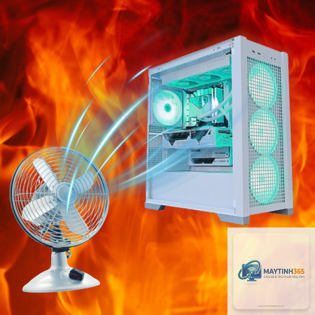 máy tính chơi game bị nóng