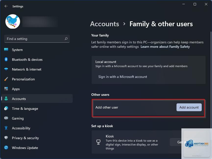 mẹo accounts settings windows 11 - Hình 5