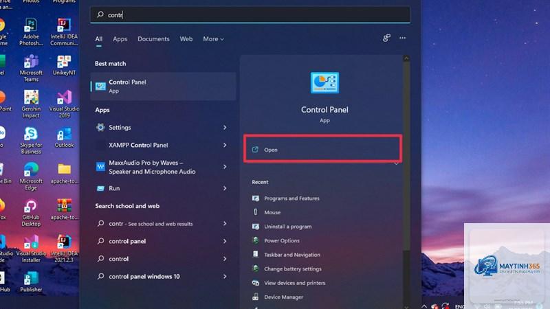 mẹo control panel windows 11