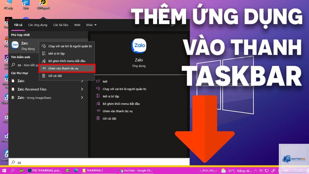 mẹo ghim ứng dụng taskbar - Hình 4
