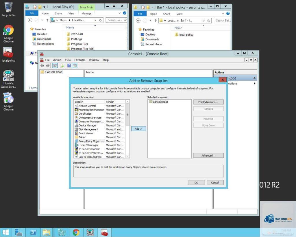 mẹo quản lý chính sách windows