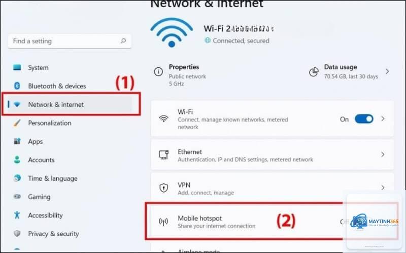 mẹo quản lý hotspot windows 11