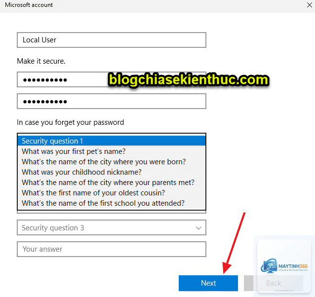 mẹo sử dụng local account - Hình 4