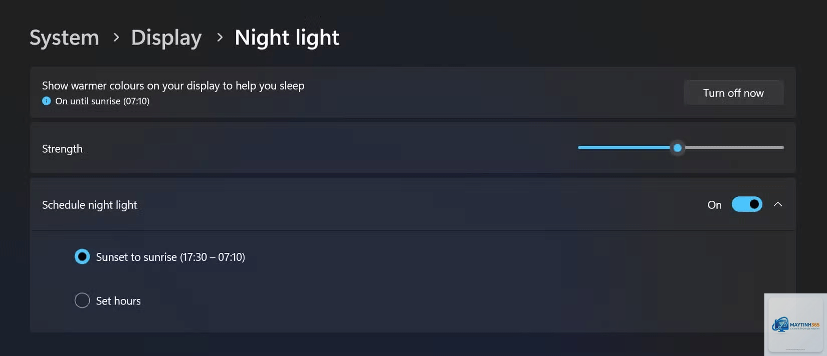 mẹo sử dụng night light - Hình 4