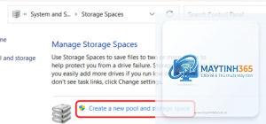 mẹo sử dụng storage spaces
