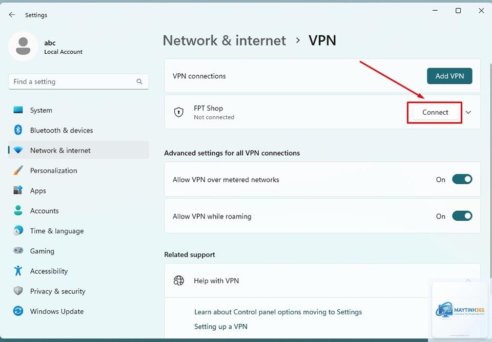mẹo sử dụng vpn windows 11