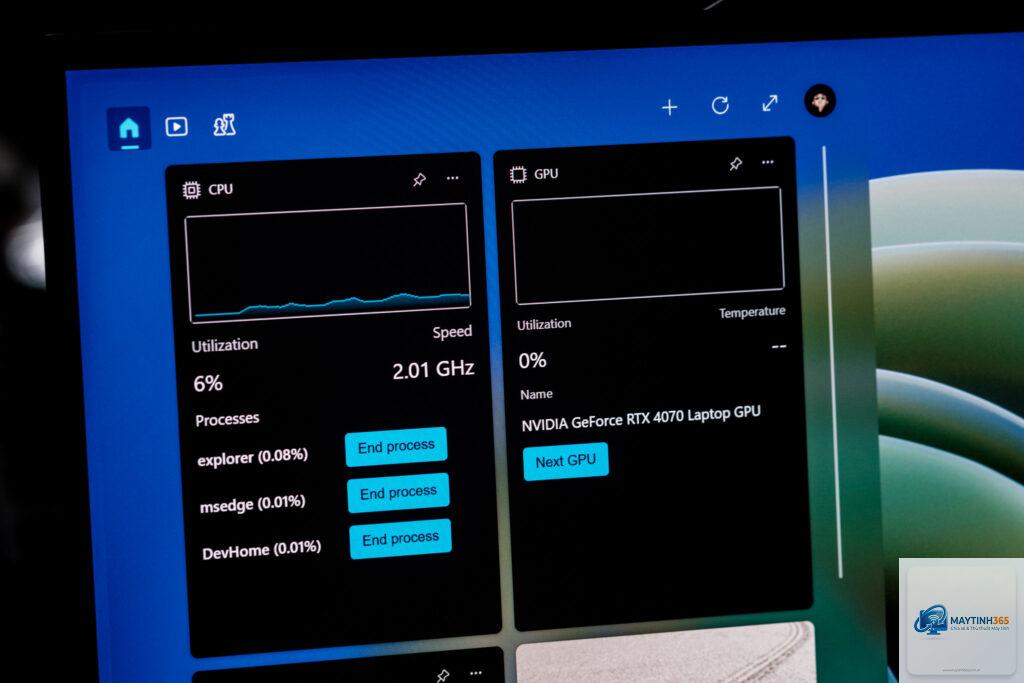 mẹo theo dõi cpu windows 11