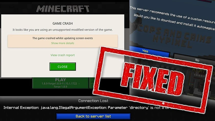 minecraft bị crash - Hình 2