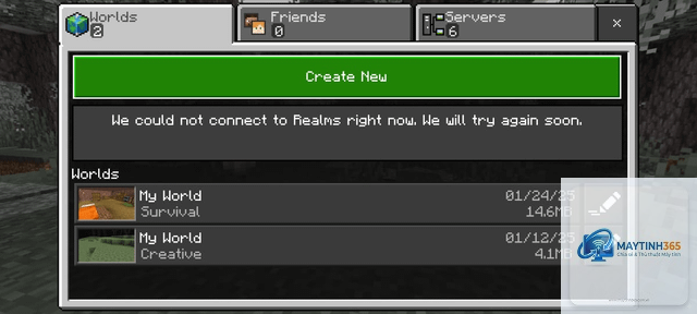 minecraft không vào được world - Hình 3