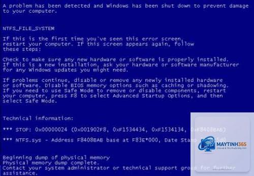 ntfs file system bsod - Hình 3