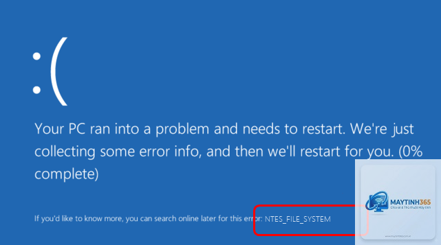 ntfs file system bsod