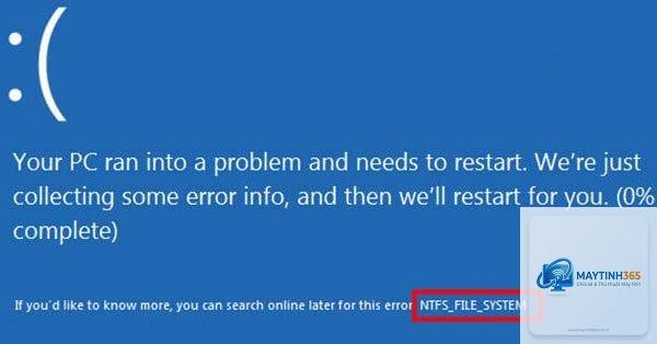 ntfs file system là lỗi gì - Hình 1