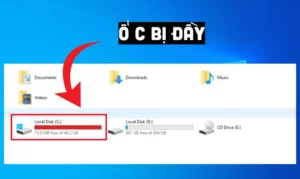 ổ cứng bị đầy nhưng không thấy file
