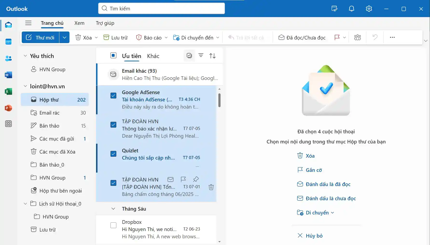 outlook không gửi được mail - Hình 2