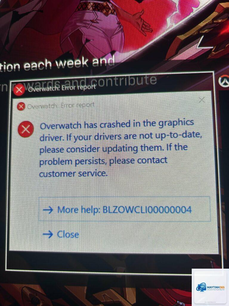 overwatch bị crash