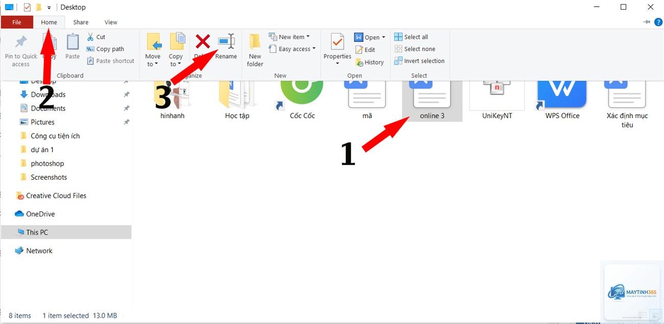 phím tắt đổi tên file - Hình 4