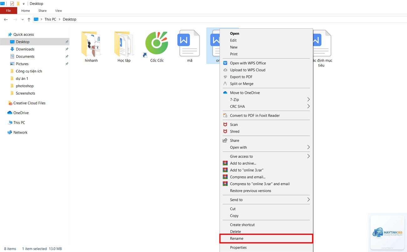 phím tắt đổi tên file - Hình 5