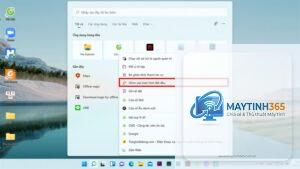 phím tắt ghim ứng dụng taskbar