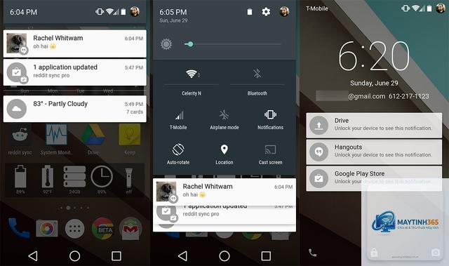phím tắt notification center