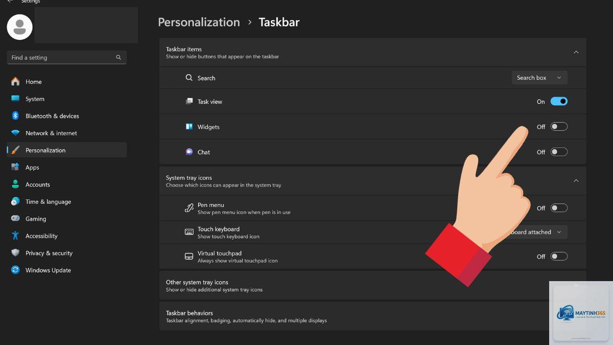 phím tắt widget taskbar - Hình 4