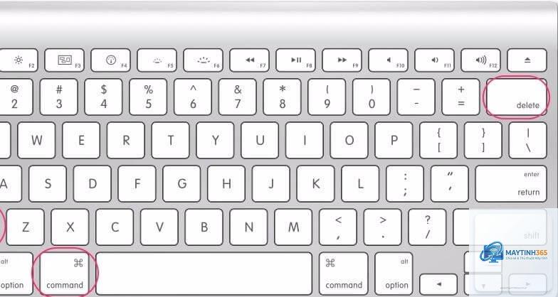 phím tắt xóa file