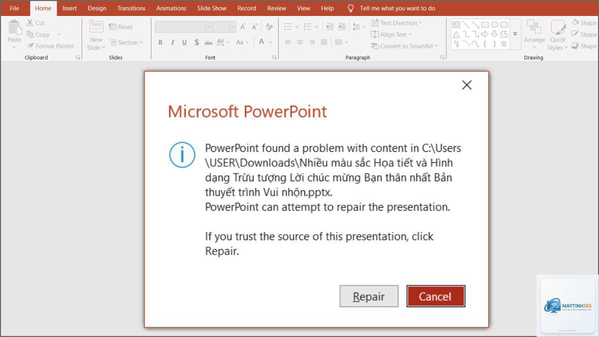 powerpoint bị treo - Hình 3