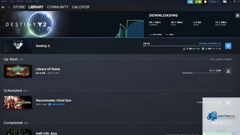 steam bị đứng