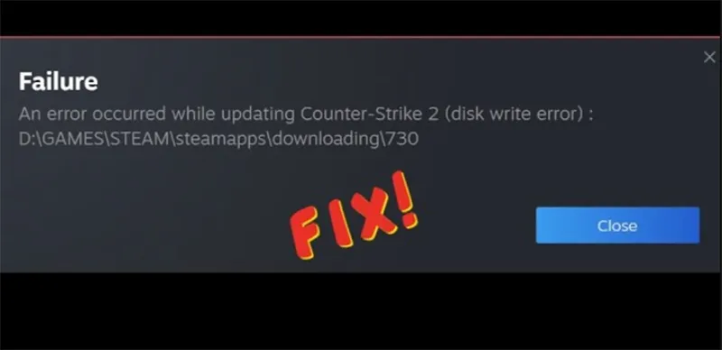 steam bị lỗi disk write - Hình 2