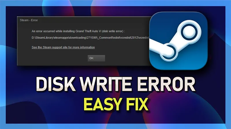 steam bị lỗi disk write - Hình 3