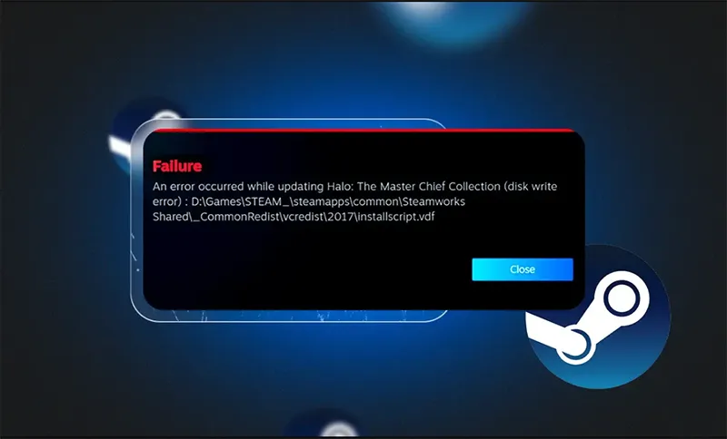 steam bị lỗi disk write