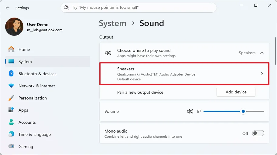 thủ thuật nâng cao sound settings windows 11 - Hình 4