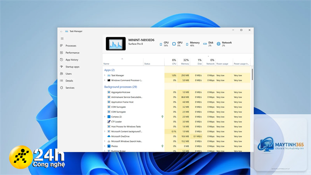 thủ thuật nâng cao task manager windows 11