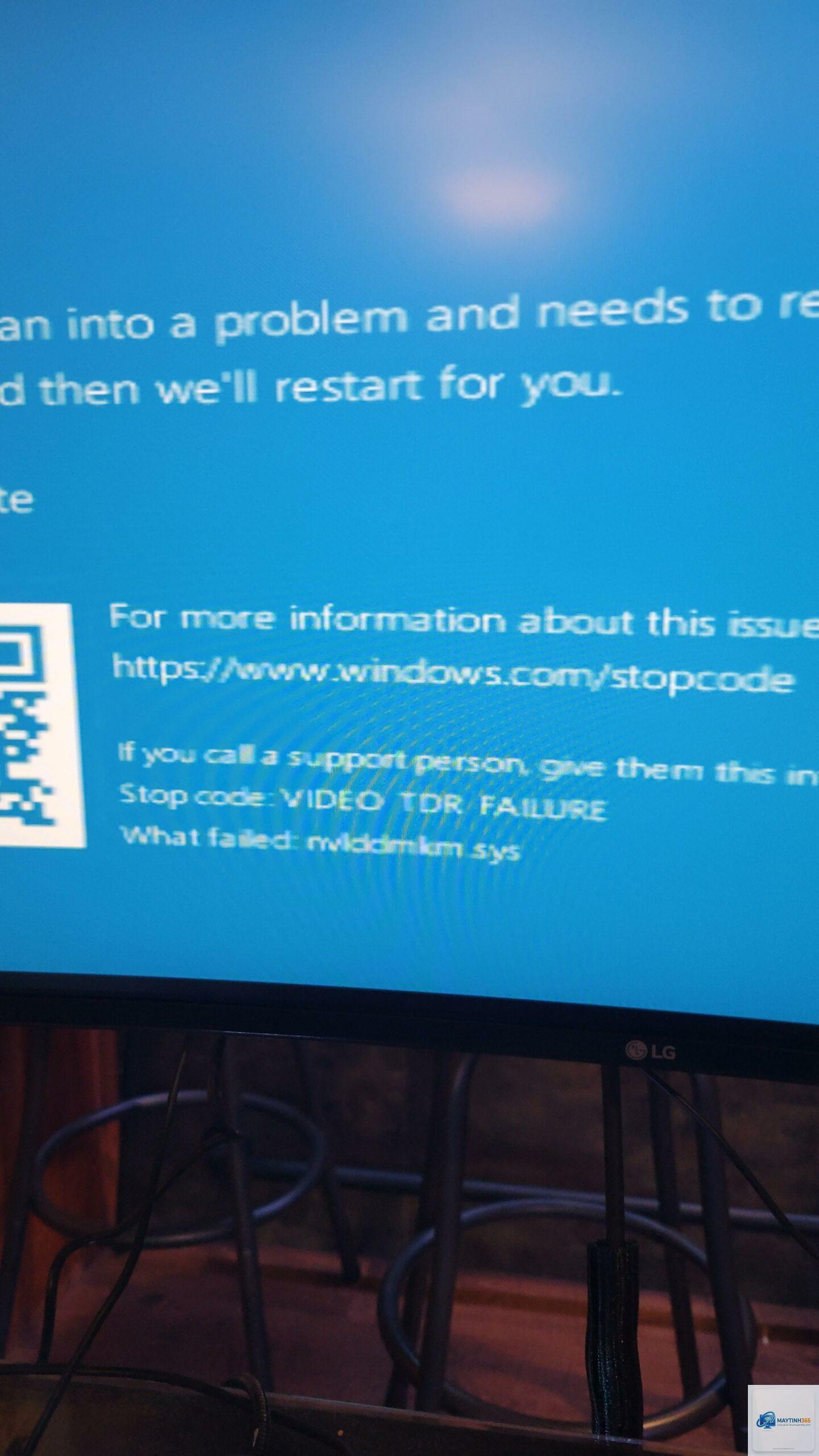 video tdr failure bsod - Hình 4