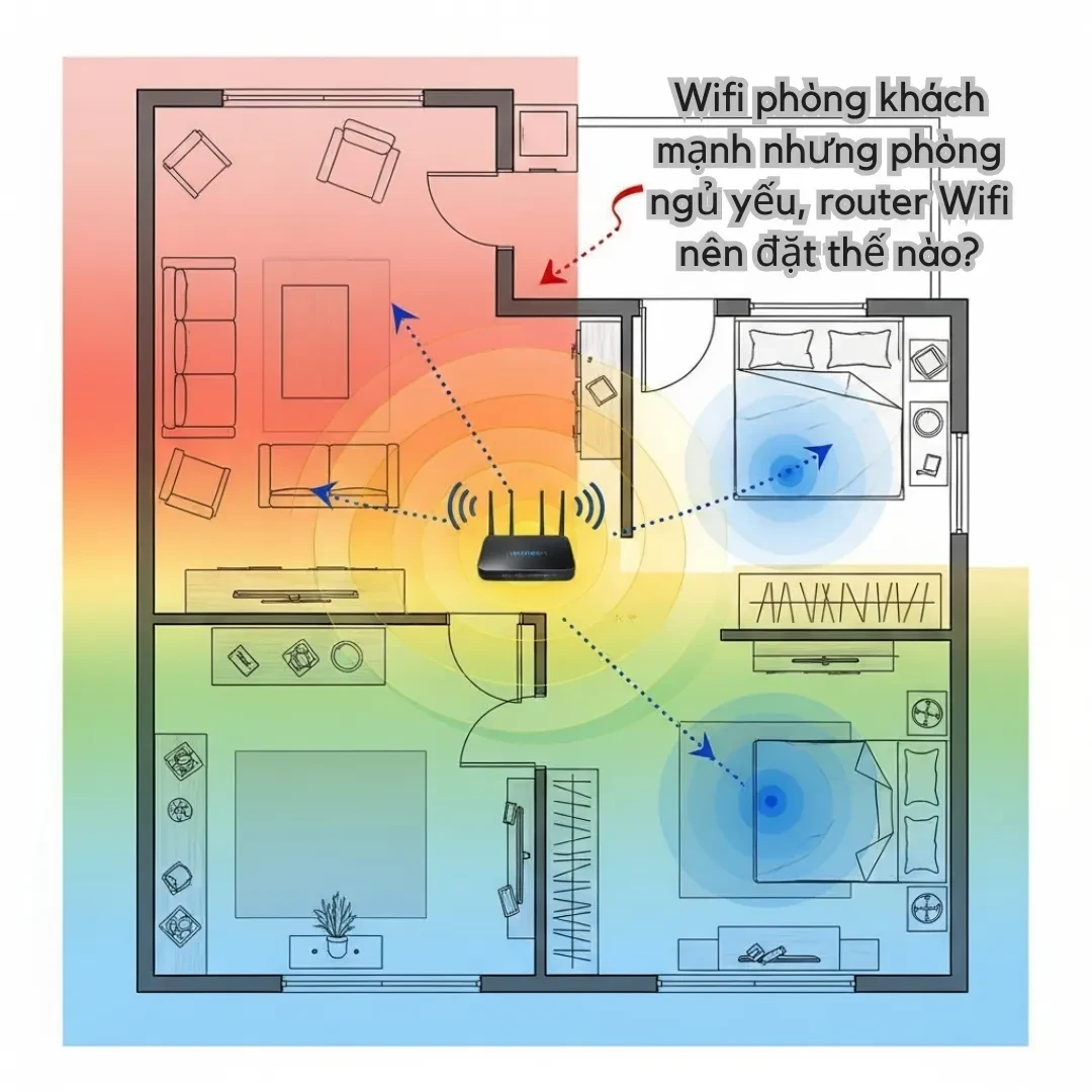 wifi bị yếu trong phòng kín - Hình 2