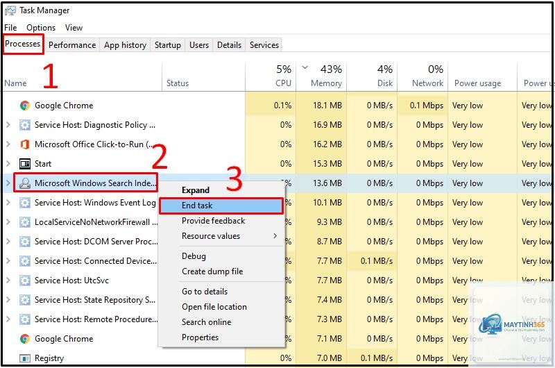 windows bị lỗi search - Hình 4