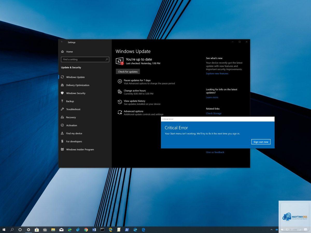 windows bị lỗi start menu - Hình 5